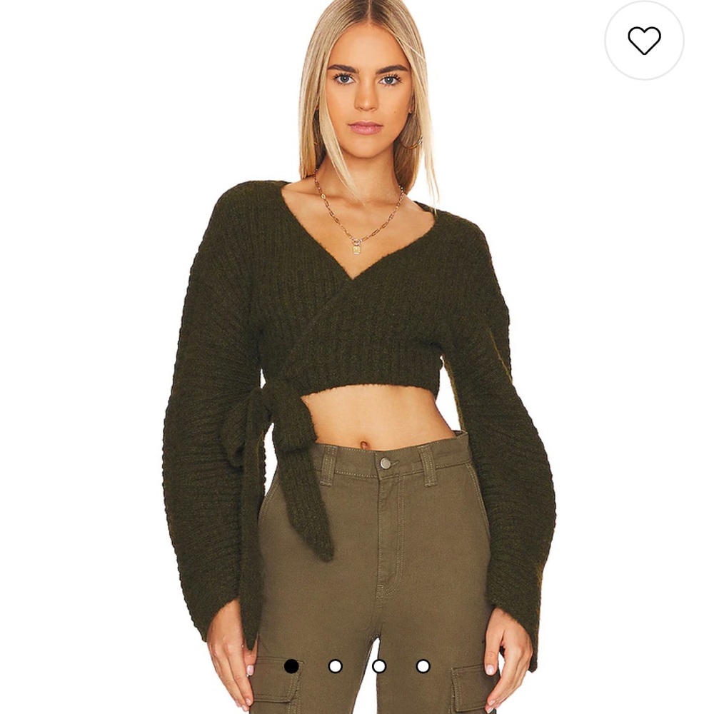 NWT House of Harlow 1960 Halen Wrap Sweater XS